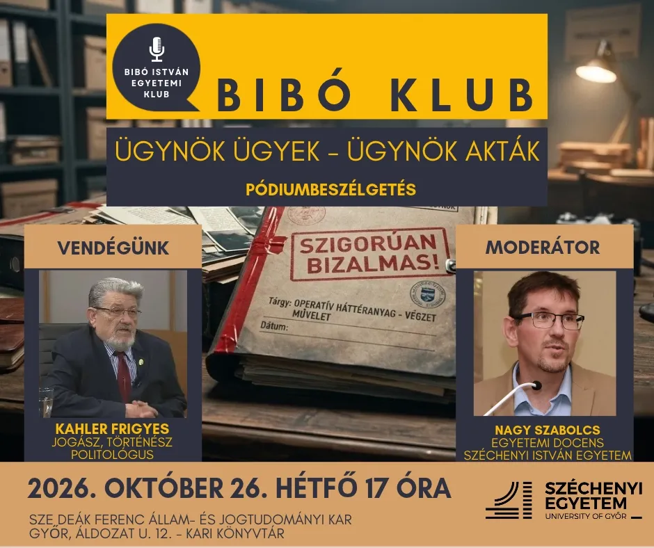 Bibó Klub - A 2026-2027. tanév programjai