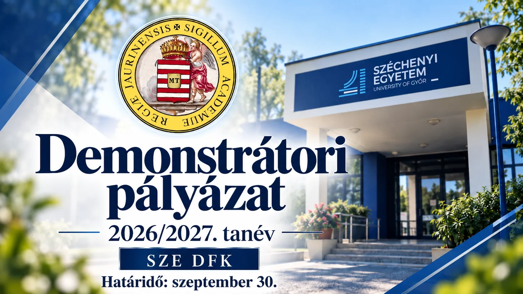 Demonstrátori pályázat - 2026-2027. tanév