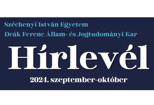 SZE DFK Hírlevél - 2024. szeptember-október