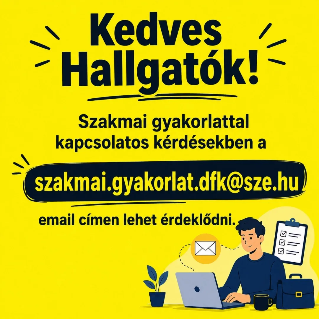 Szakmai gyakorlattal kapcsolatos ügyintézés